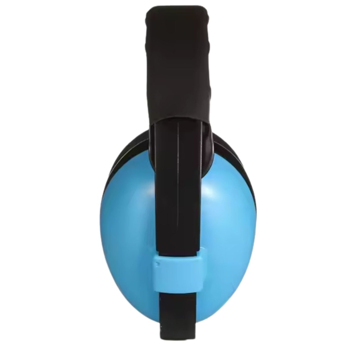 Casque anti bruit bébé en face avec arceau fin et mousse de protection visible