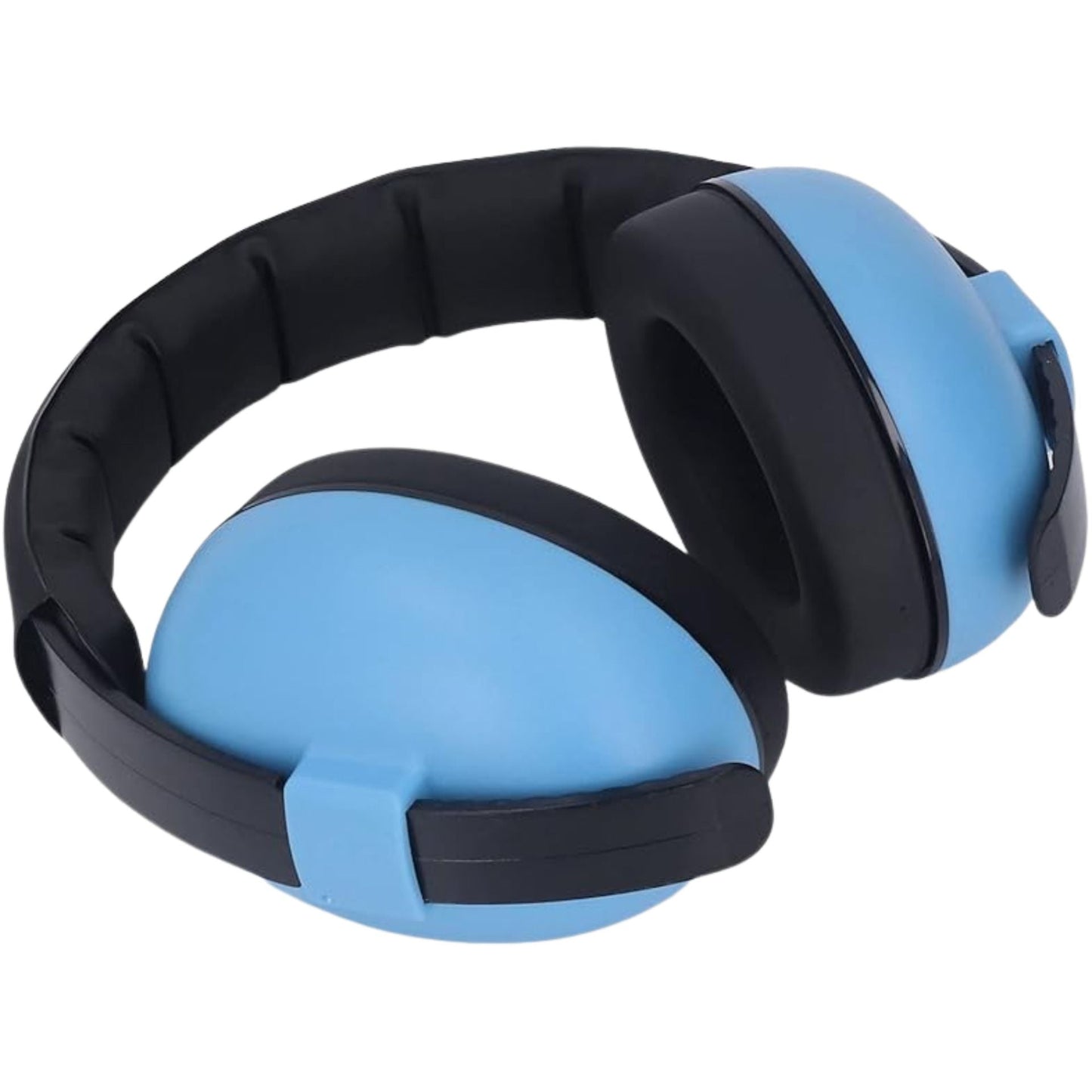 Vue frontale du casque anti bruit bébé avec oreillettes bien formées