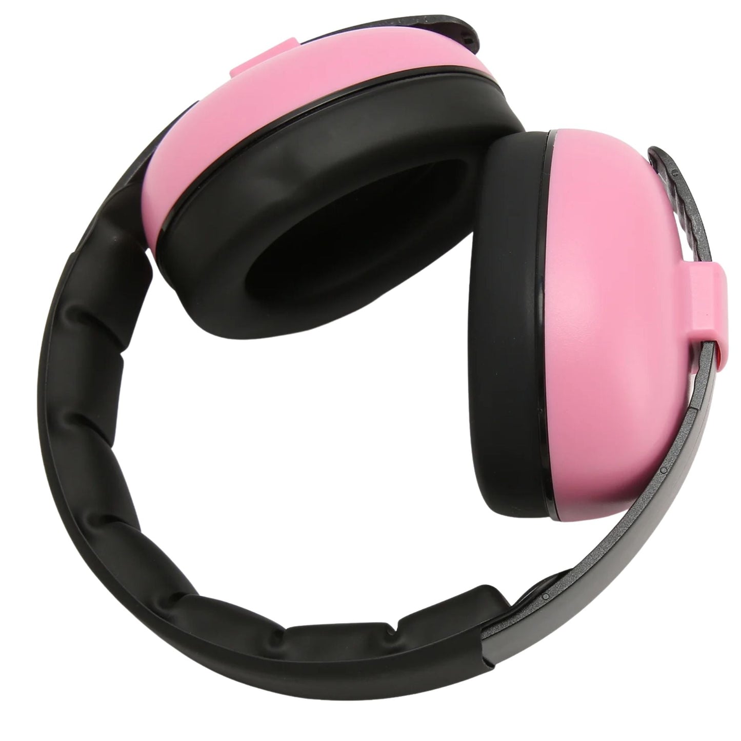 Vue de face du casque anti bruit bébé avec rembourrage souple et ergonomique