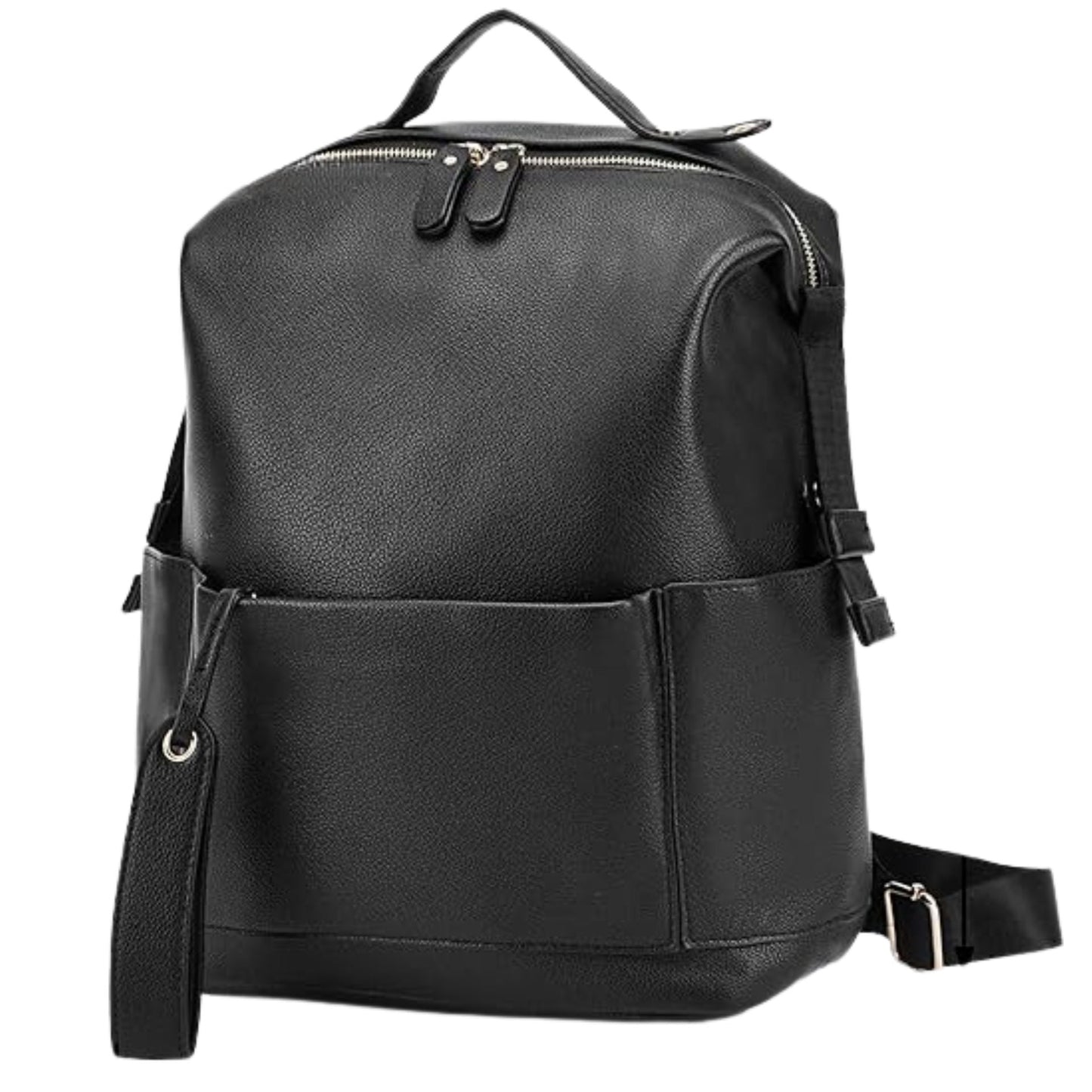 Sac à dos à langer à design minimaliste, poches latérales visibles