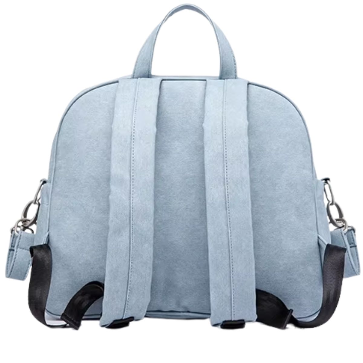 sac a langer bleu clair présenté de face sur fond blanc