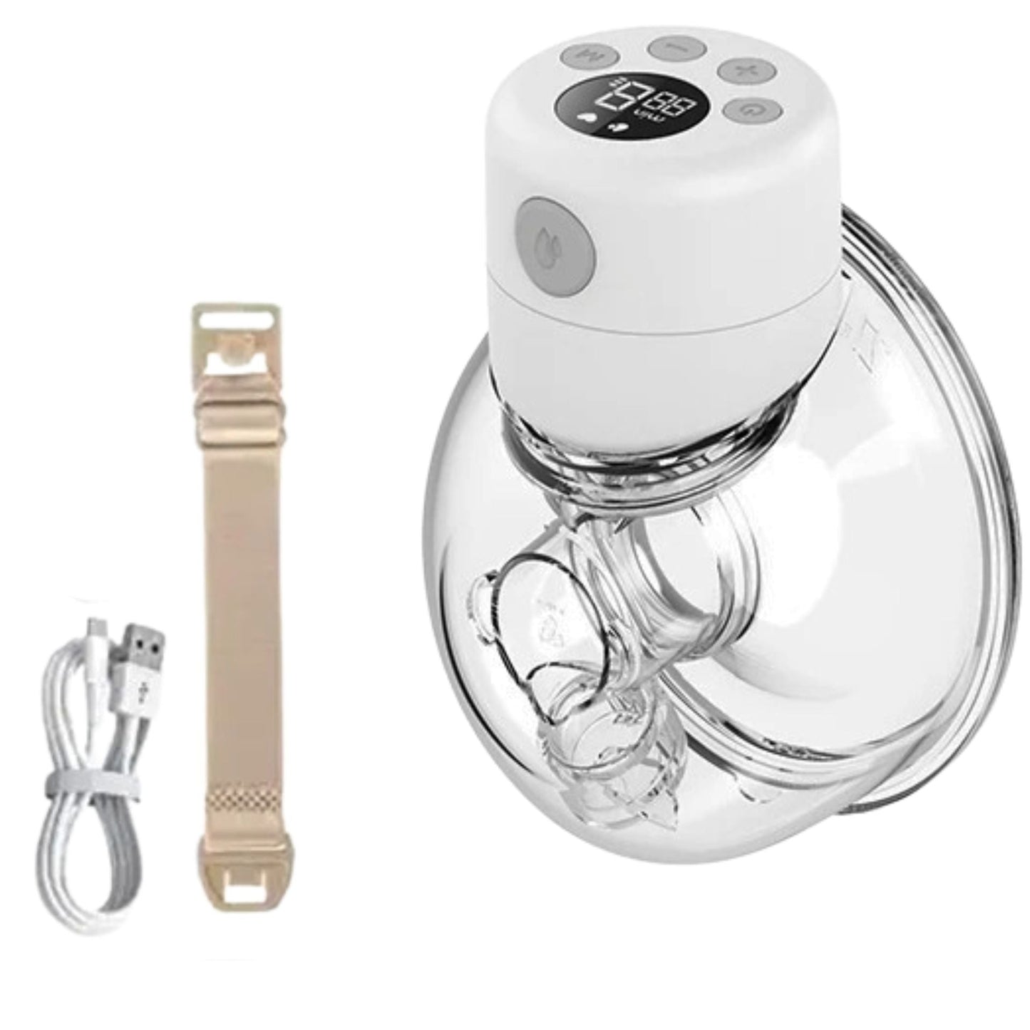 Tire lait portable discret avec écran LCD pour allaitement mains libres