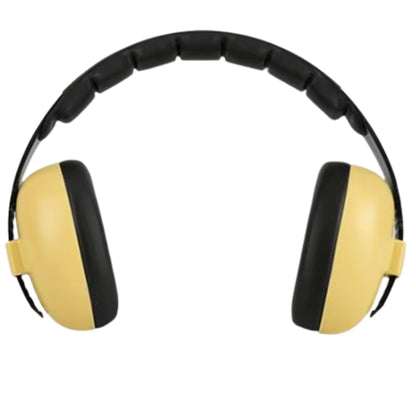 Casque anti bruit bébé en face avec arceau ajusté pour un maintien doux