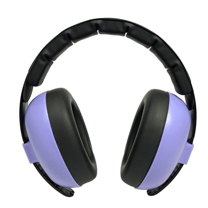 Vue directe du casque anti bruit bébé avec coussinets enveloppants