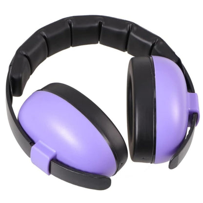 Vue de face du casque anti bruit bébé avec coussinets confortables et forme ergonomique