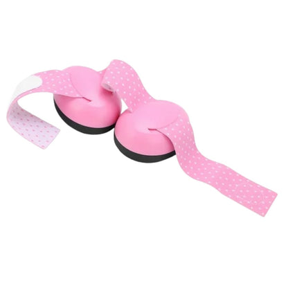 Casque anti bruit bebe rose en face avec arceau rembourré et oreillettes larges