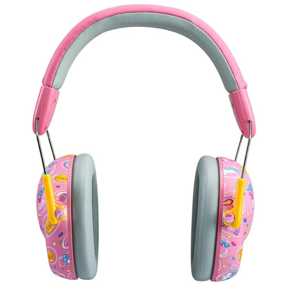 Vue en face du casque anti bruit bebe avec structure compacte et ergonomique