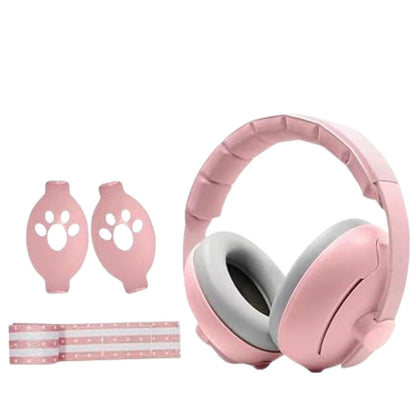 Casque anti bruit bébé en face avec design arrondi et finition douce