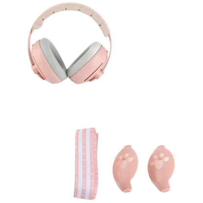 Vue frontale du casque anti bruit bébé avec structure symétrique et oreillettes visibles