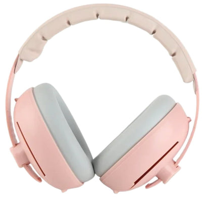 Casque anti bruit bébé en vue directe avec silhouette compacte et ergonomique
