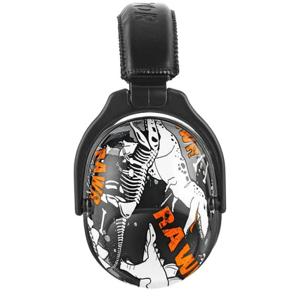  casque antibruit enfant avec motif dinosaure  vue latérale