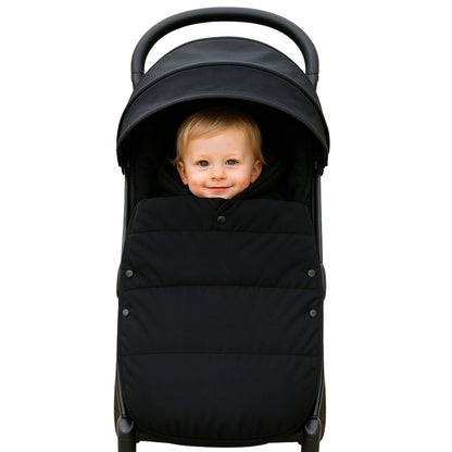 chanceliere bebe noire en vue frontale avec bébé, style compact et sobre