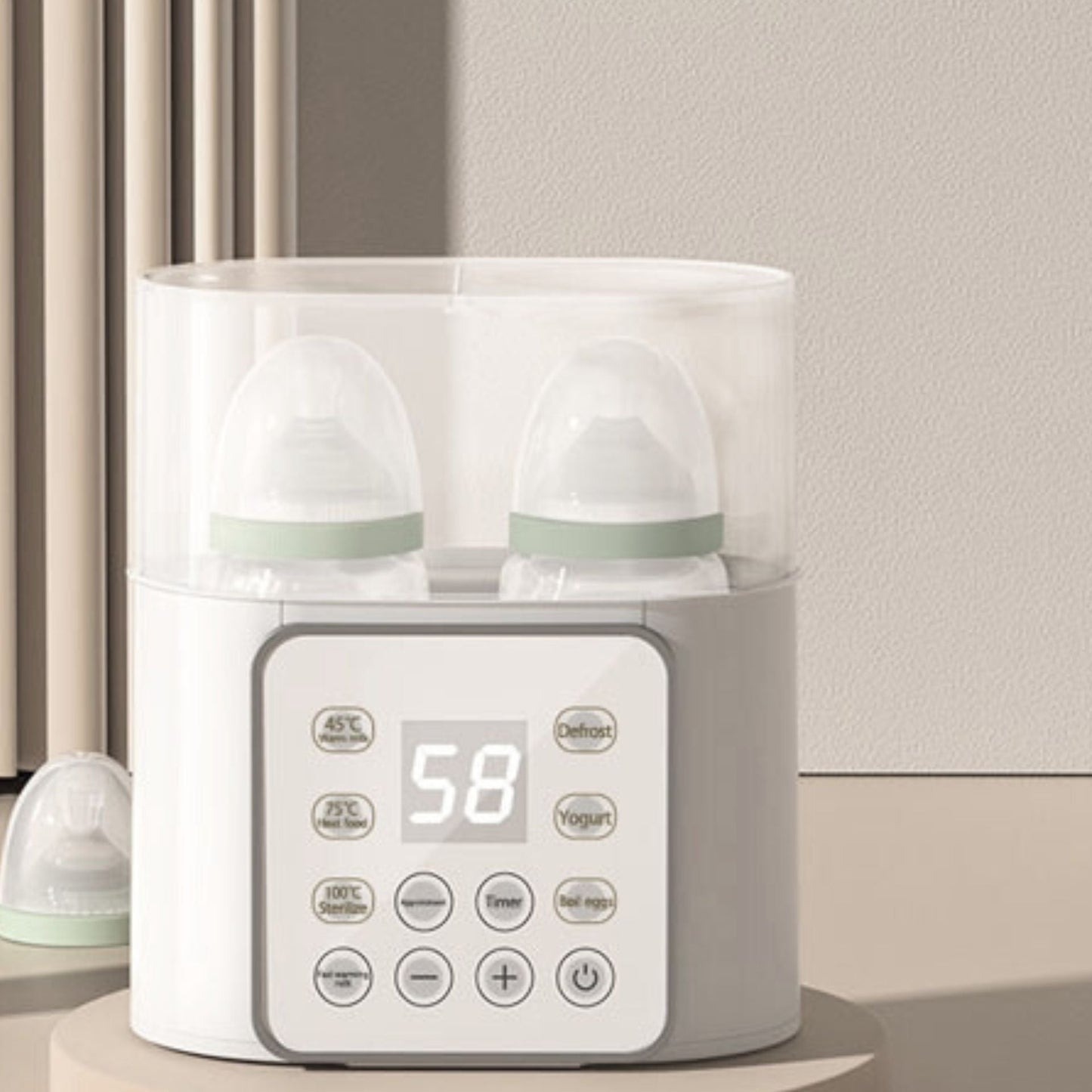 Chauffe biberon compact pour la maison avec contrôle de température