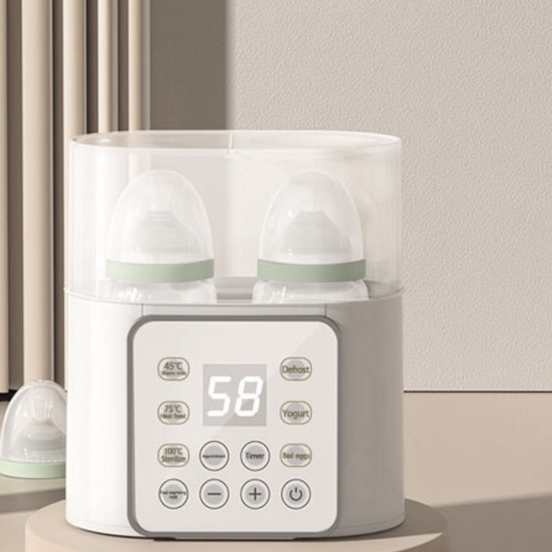 Chauffe biberon compact pour la maison avec contrôle de température