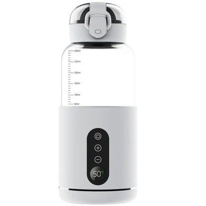 Chauffe biberon nomade blanc avec indicateur digital à 50°C