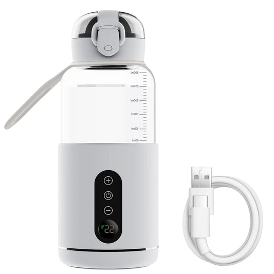 Chauffe biberon nomade avec câble USB et poignée latérale