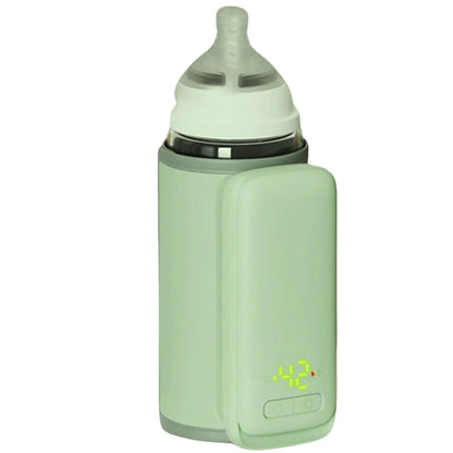 Chauffe biberon nomade vert pastel avec écran LED