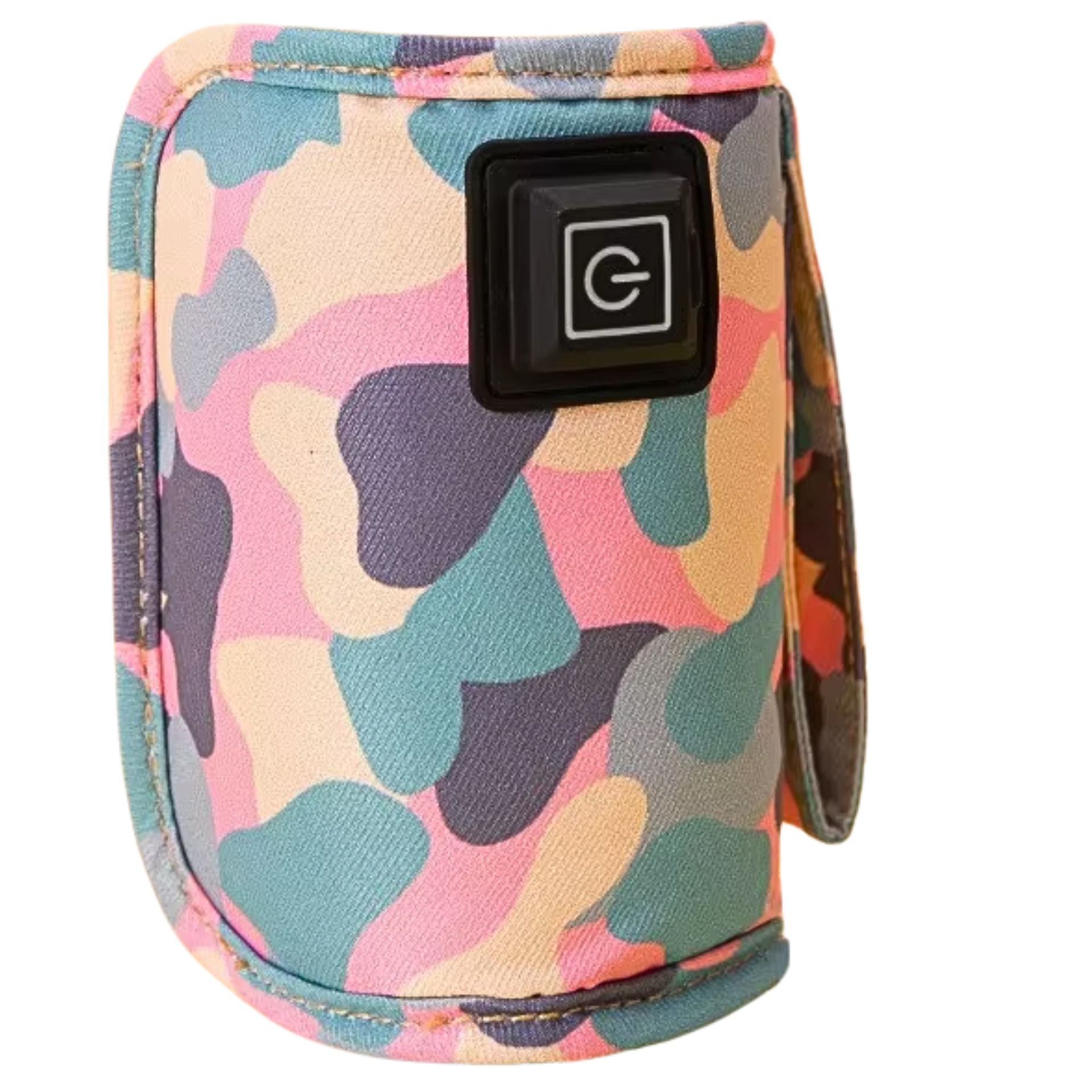 Chauffe biberon nomade rose fermé avec bouton marche