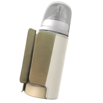 Vue arrière du chauffe biberon nomade avec attache velcro ajustable