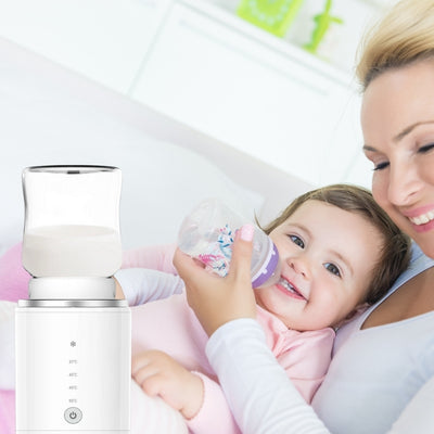 Chauffe-biberon portable blanc fabriqué à partir de matériaux sûrs sans BPA pour la sécurité des repas de bébé