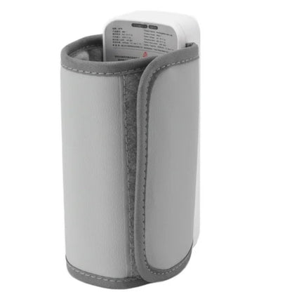 chauffe biberon portable vu de dos avec fermeture en velcro