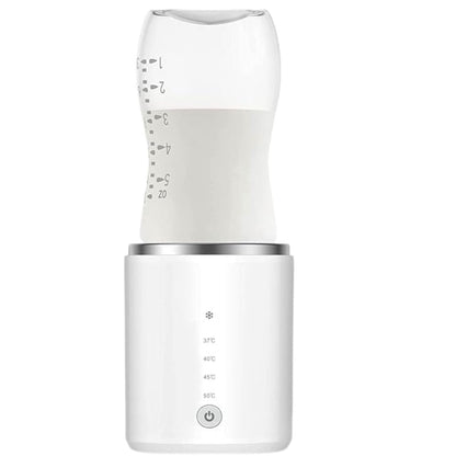Chauffe biberon portable avec biberon souple rempli de lait