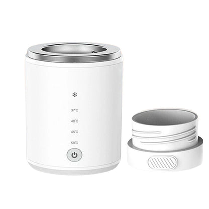Chauffe biberon portable ouvert avec adaptateur détaché