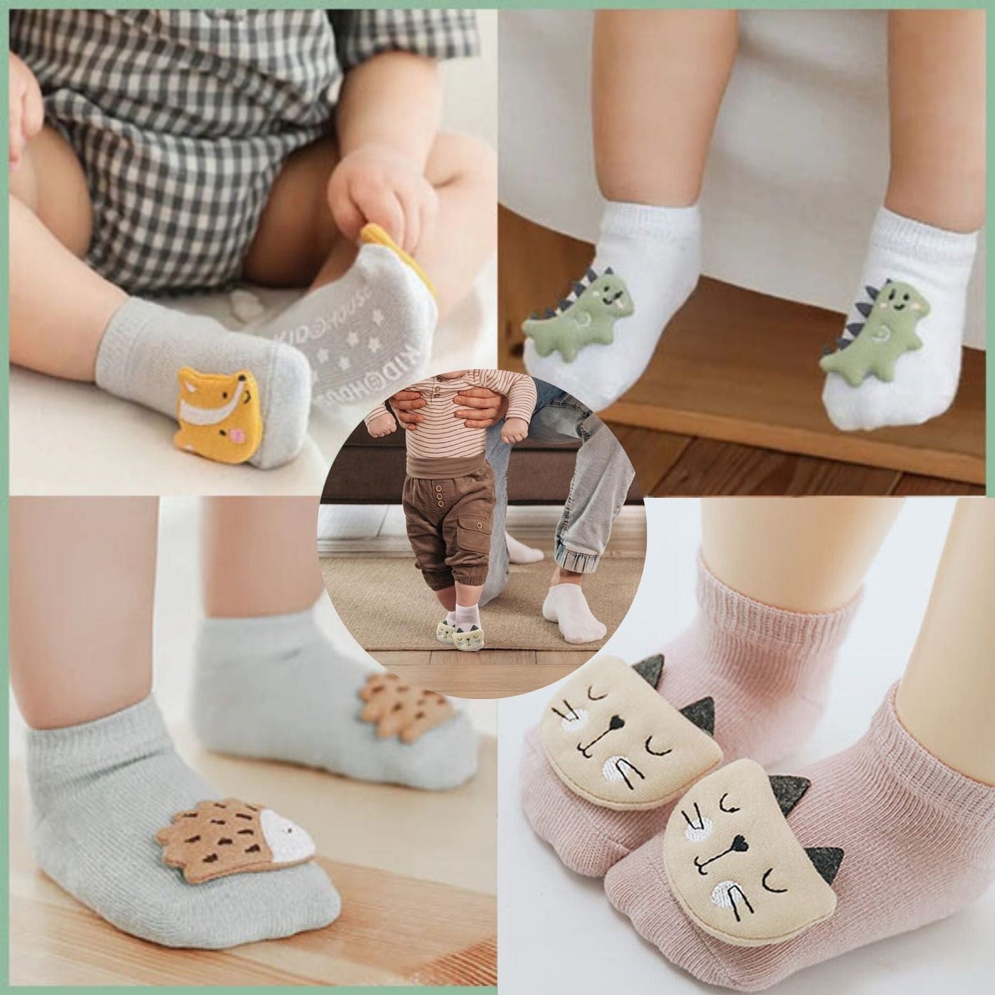 chaussettes antidérapantes |BébéPaws™ - Mamanpepite