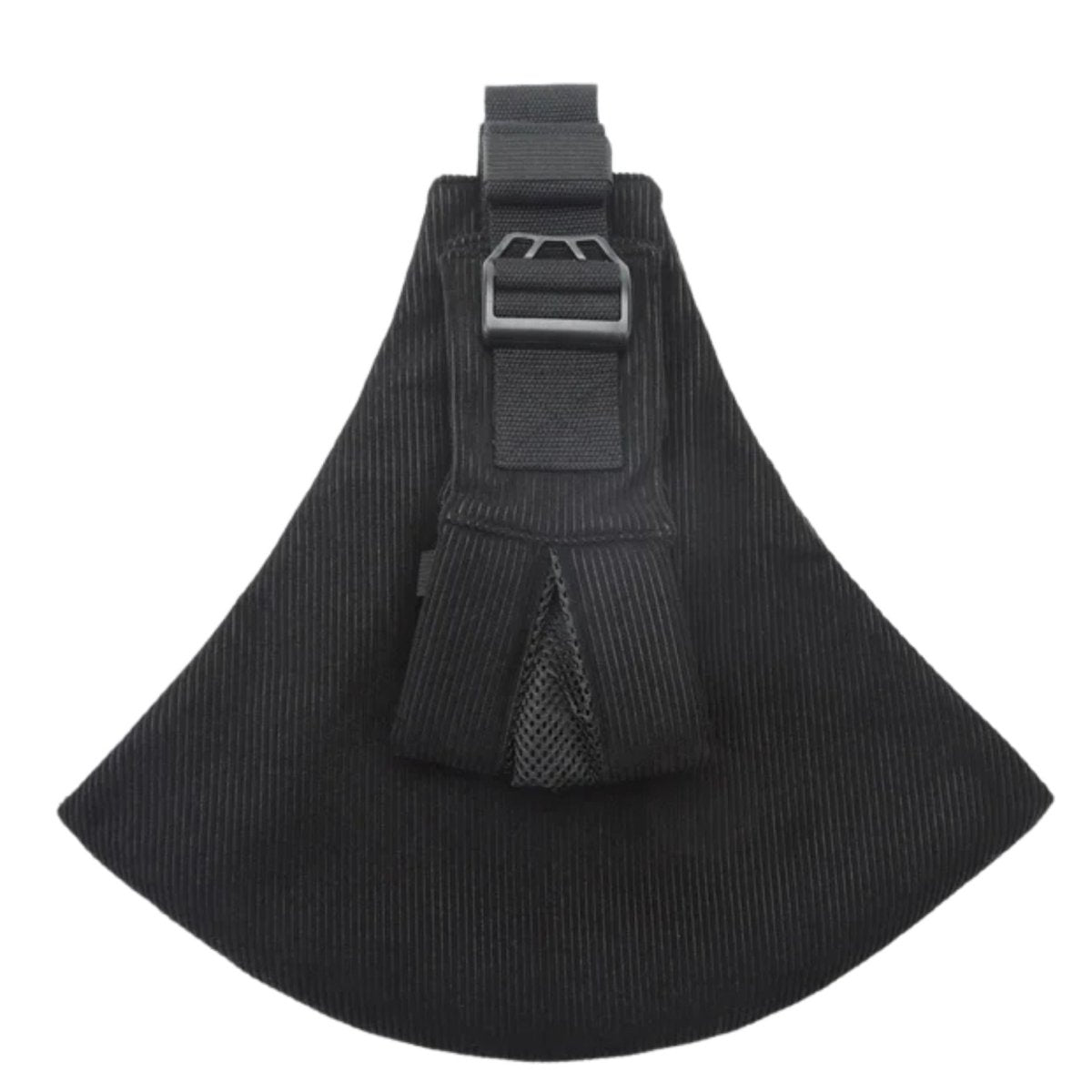 Echarpe de portage compacte noire, version ultra-compacte pour sorties rapides avec bebe