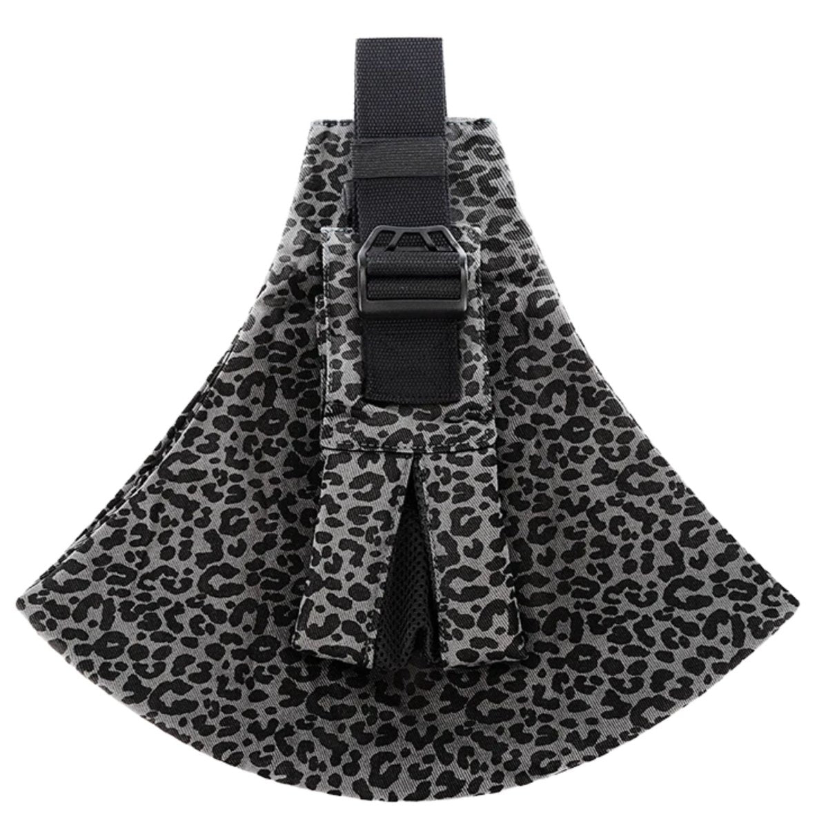 Echarpe de portage compacte texture grise, modele discret pour un portage minimaliste