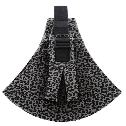 Echarpe de portage compacte texture grise, modele discret pour un portage minimaliste