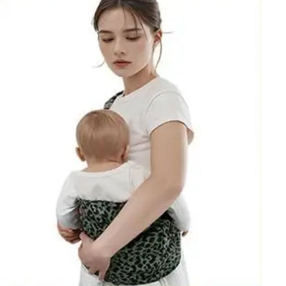 Echarpe de portage compacte motif olive, portage ventral pratique et nomade pour d’appoint