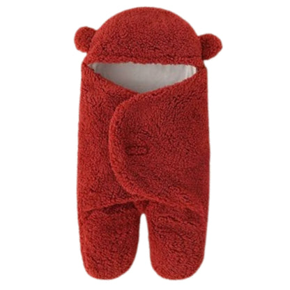 Nid d’ange vide et fermé, présenté en vue de face avec capuche et finitions visibles