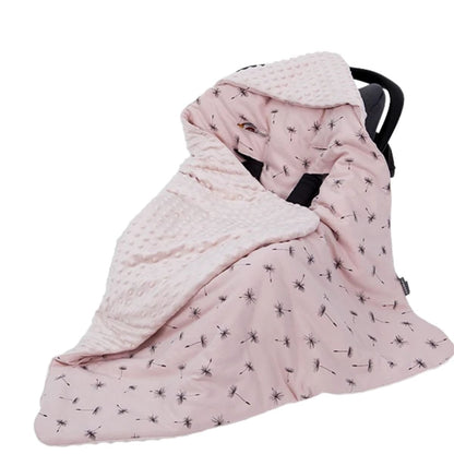 Nid d’ange leger pissenlit rose pliable dans poussette cosy