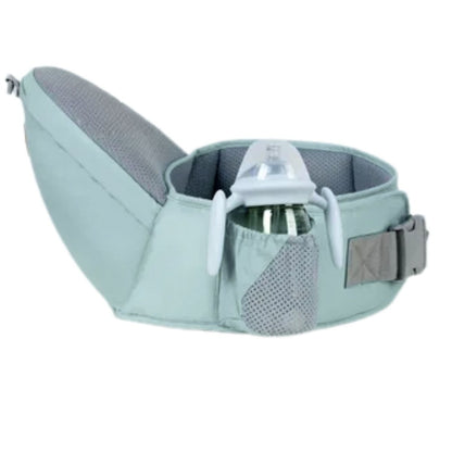 Porte bébé naissance vu de face avec renfort cervical pour nouveau-né