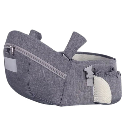 Porte bébé naissance porté en latéral, design compact et soutien dorsal renforcé