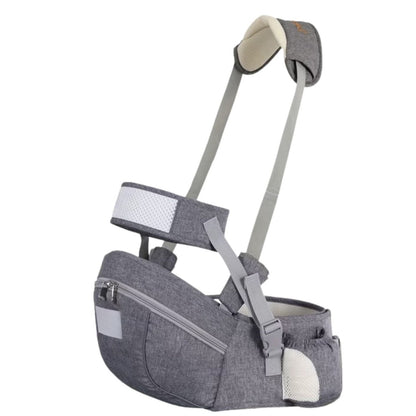 Vue latérale du porte bébé naissance avec structure respirante et design souple