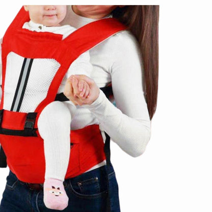 Porte bébé naissance avec bébé bien positionné, jambes en M et tête soutenue