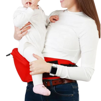 Porte bébé naissance avec bébé installé en position physiologique naturelle