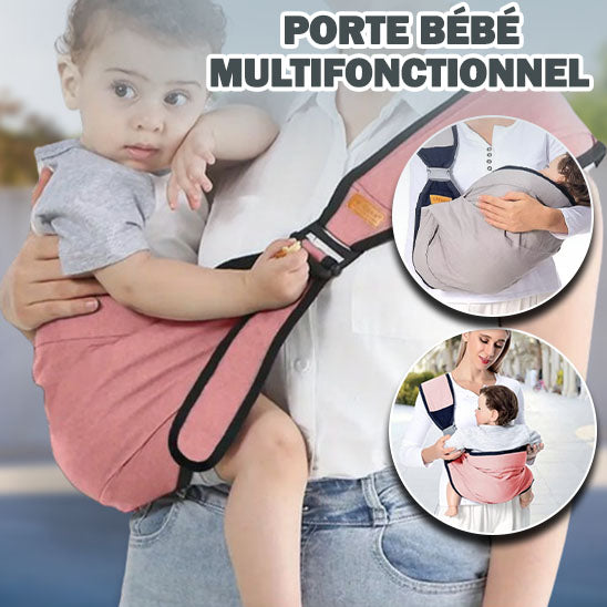 Porte bébé rose BabeWrap, conçu pour offrir un confort supérieur avec un soutien ergonomique pour les longues sorties