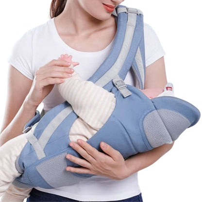 Porte bébé avec design compact et structure rigide en présentation frontale