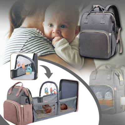 Sac à dos à langer BabyNappy offrant un rangement pratique et efficace pour toutes les affaires de bébé