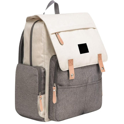Sac à dos à langer en face, design épuré avec fermeture frontale