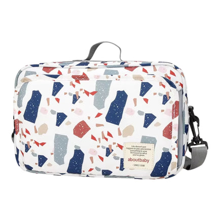 sac a langer compact avec motifs ludiques et grande poche avant