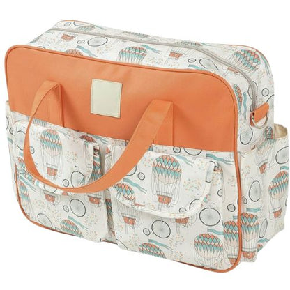 sac bebe motif montgolfiere vue arrière avec imprimé complet