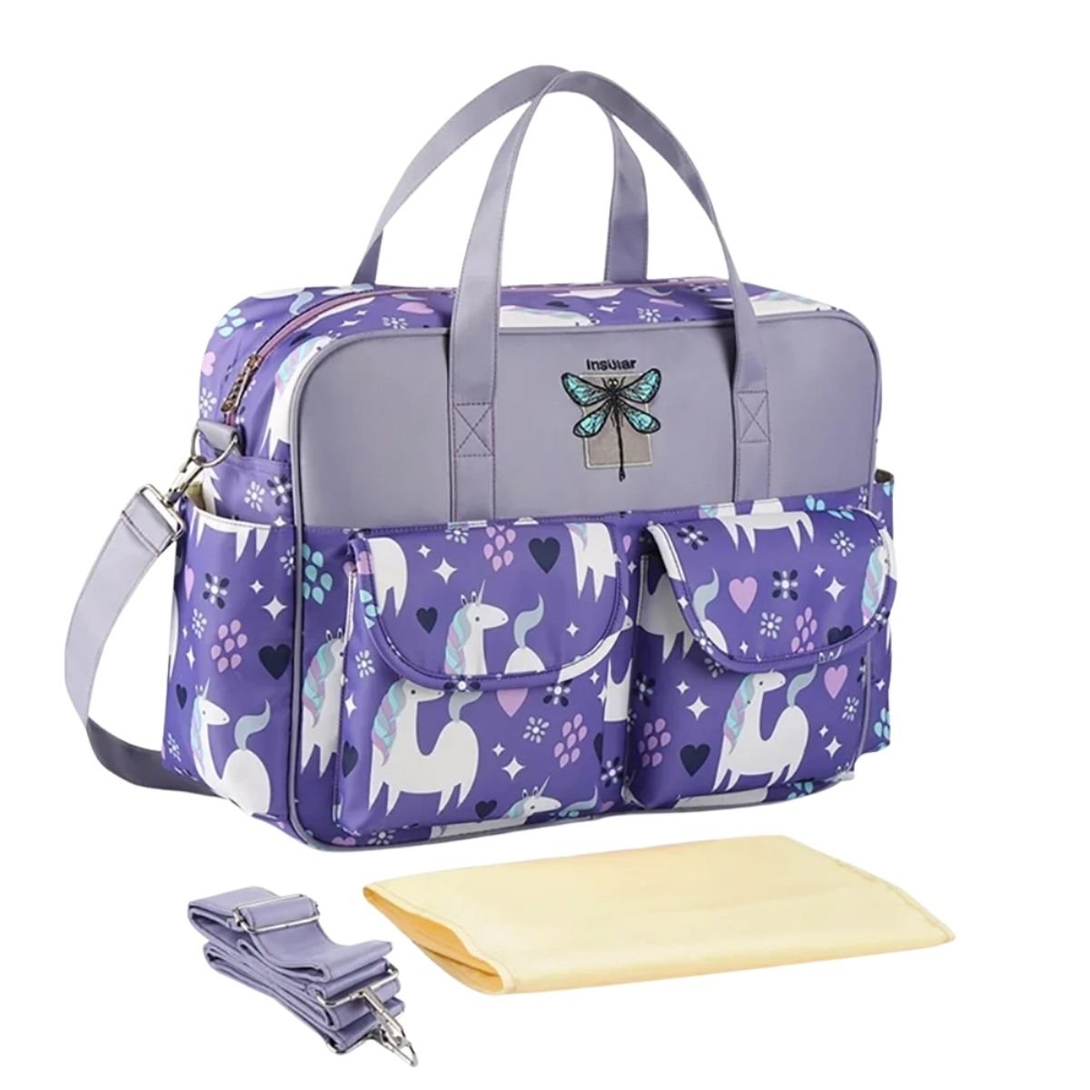 Sac de maternité Licorne violette