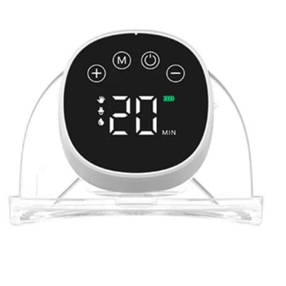 Tire lait main libre vue du dessus avec indicateurs de modes visibles