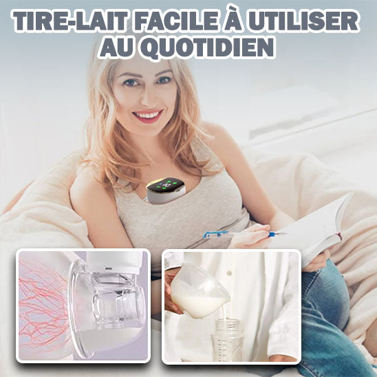 Tire lait main libre noir EaseFlow, facile pour un usage quotidien, pratique et confortable