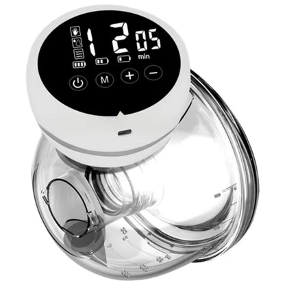 Tire lait portable avec écran digital lumineux pour un usage discret et pratique.