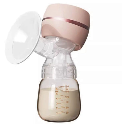 Tire lait rose avec biberon gradué pour une utilisation facile